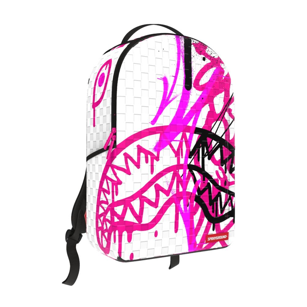 Sprayground Graff Mayhem RMX Backpack White/Pink