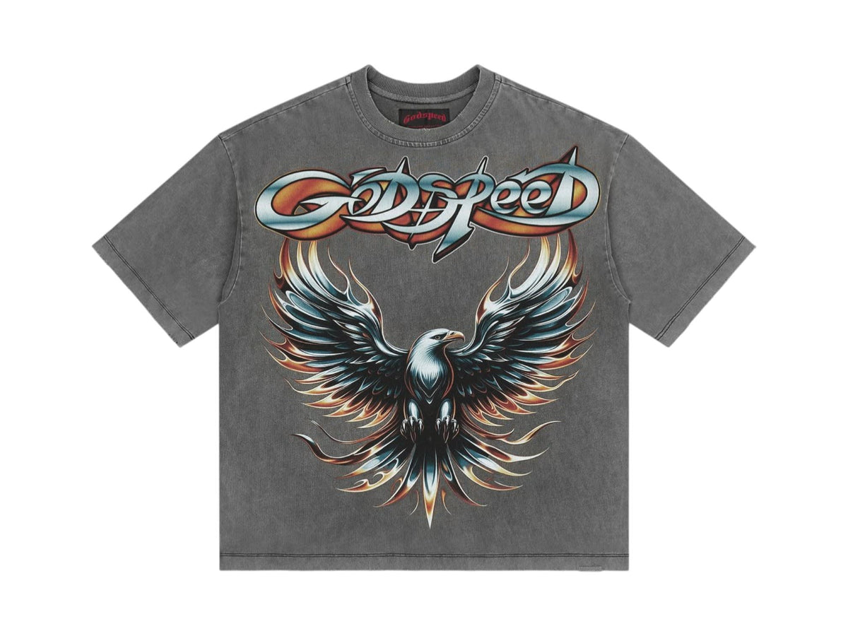 Godspeed Eagle Eye T-Shirt Grey Wash