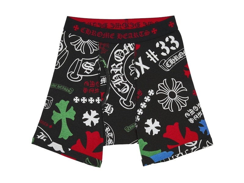 Chrome Hearts Classic Rib Boxer Brief Black/Multicolor