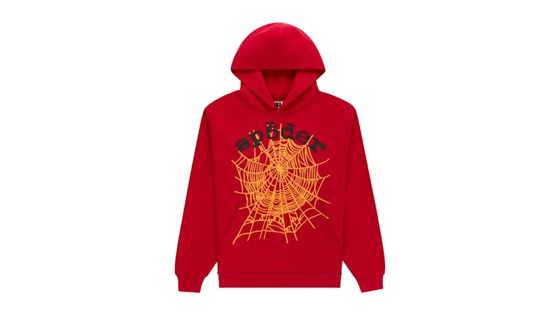 Sp5der OG Web V2 Hoodie Red