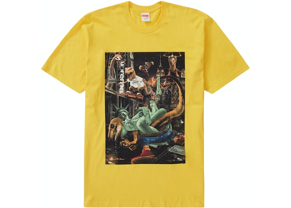 Supreme T-Rex T-Shirt Yellow