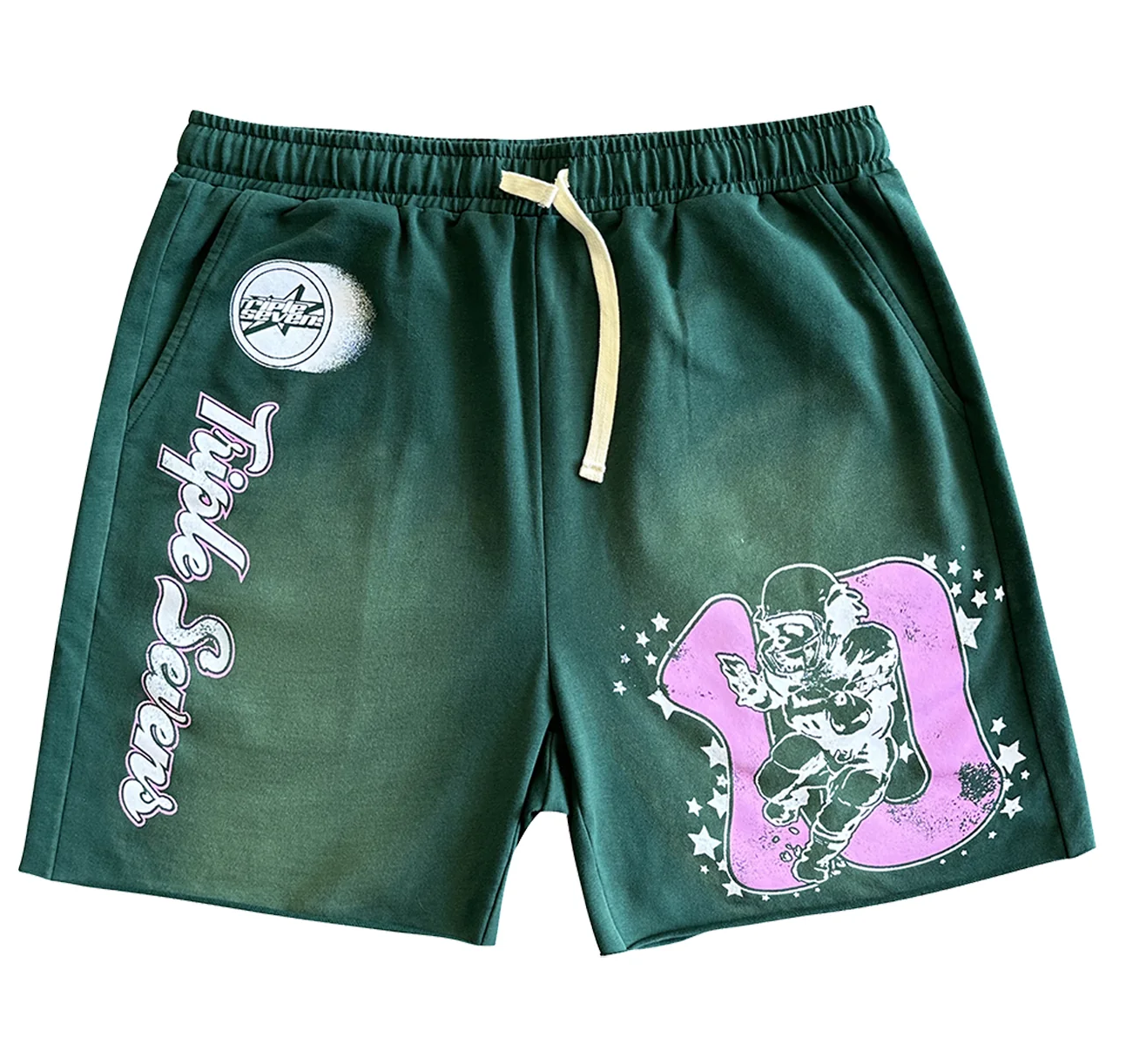 Triple Sevens All Star Jersey Shorts Forest Green