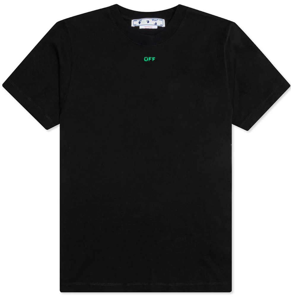 OFF-WHITE Alien Mush Over Skate T-Shirt White Black/Green