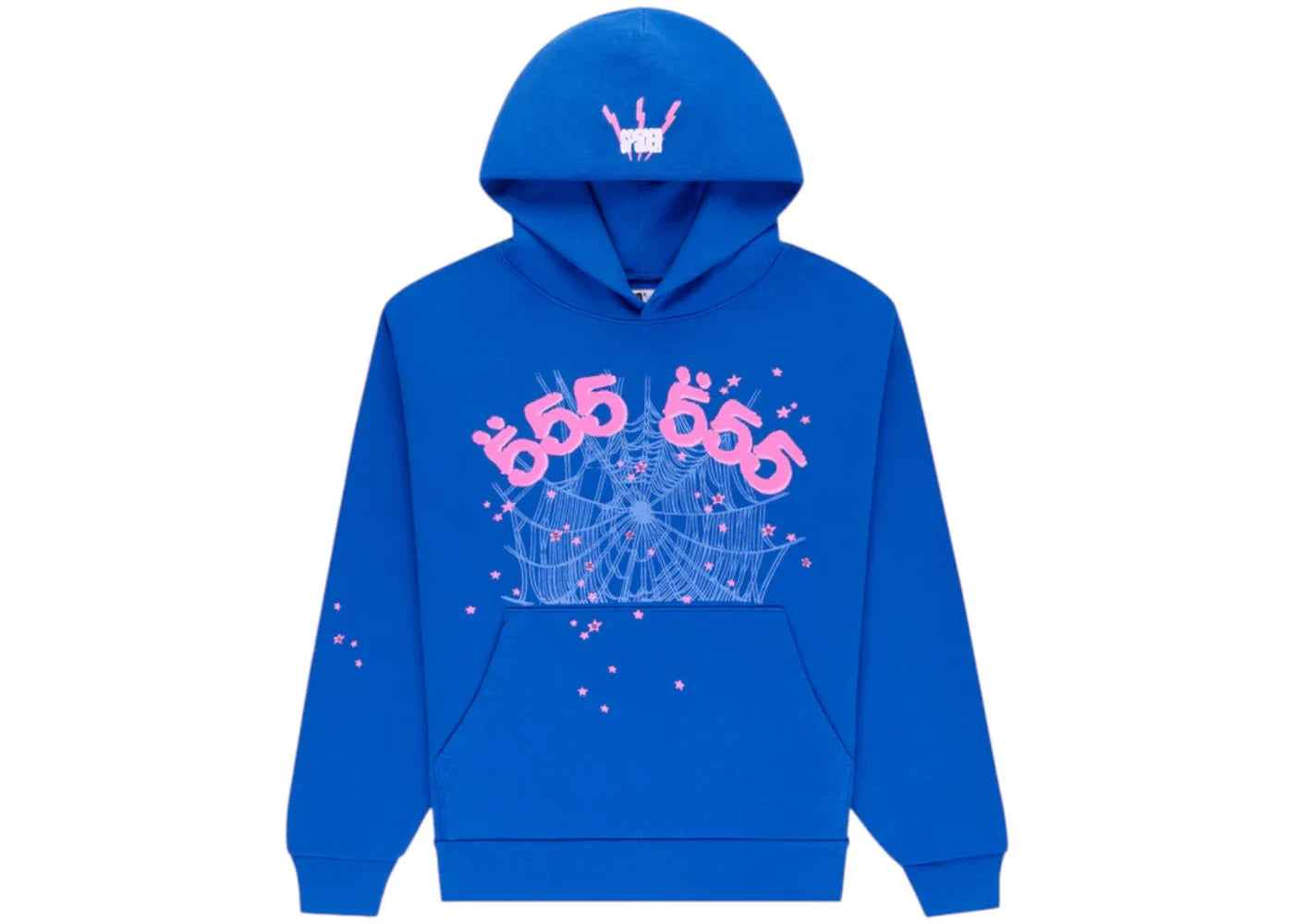 Sp5der Angel Number Hoodie Blue/Pink