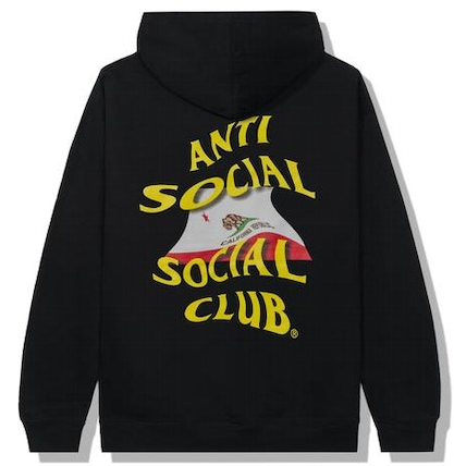 Anti Social Social Club California Hoodie Black