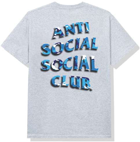 Anti Social Social Club Hidden Messages 8.0 T-Shirt Heather Grey