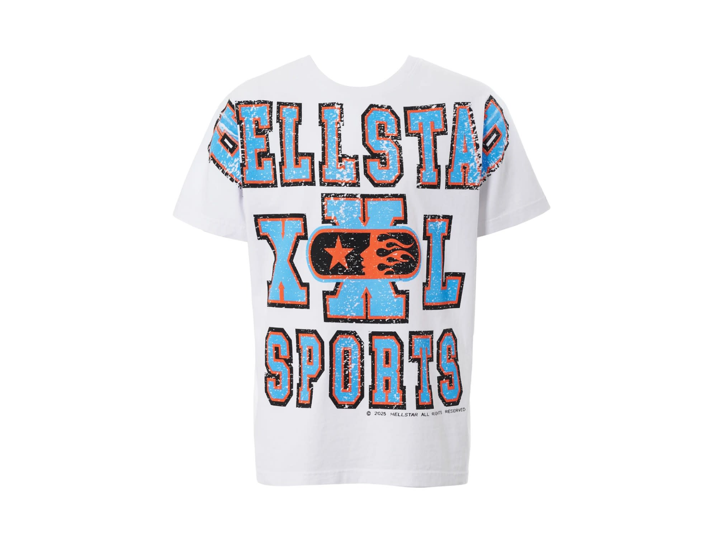 Hellstar Oversized Print Sport T-Shirt White