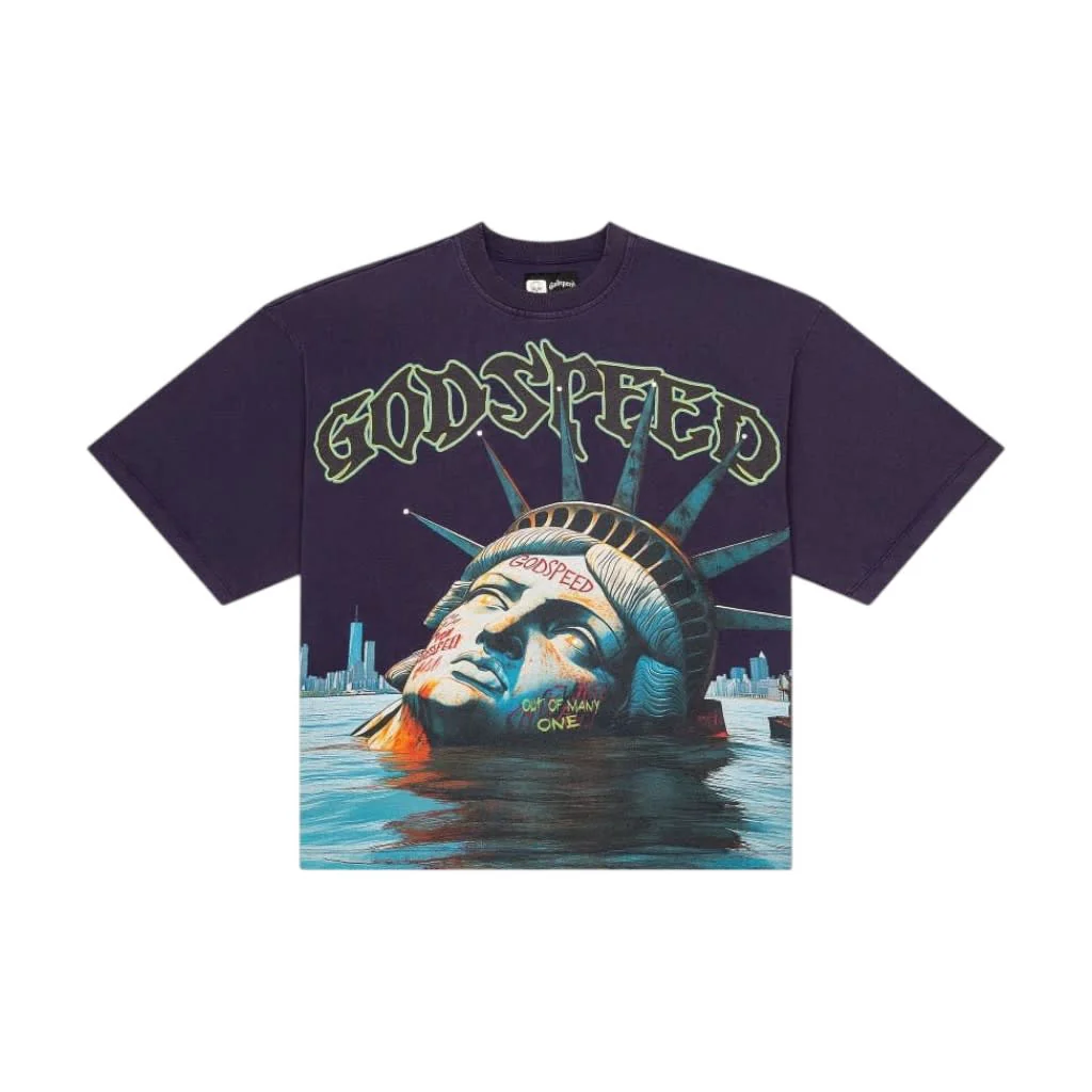 Godspeed Sunken Liberty T-Shirt Navy