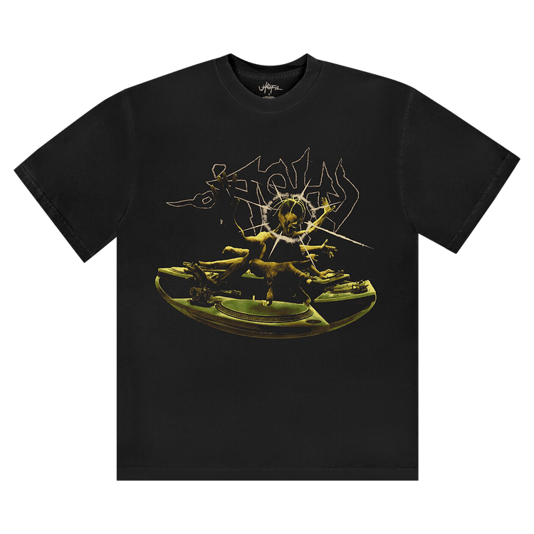 Cactus Jack by Travis Scott DJ T-Shirt Black