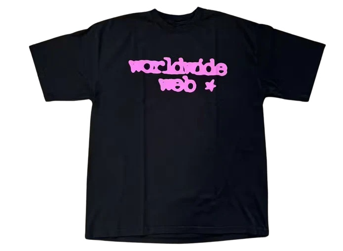 Sp5der Web T-Shirt Black/Pink