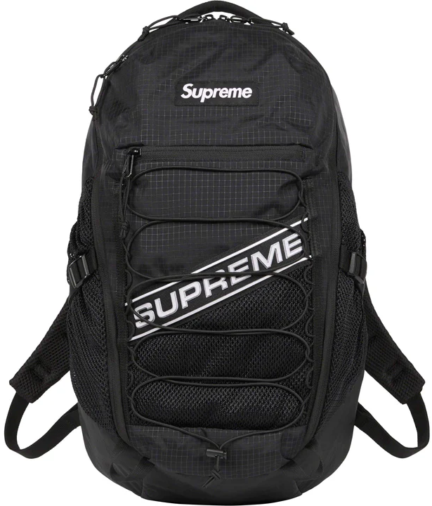 Supreme Logo Backpack Black