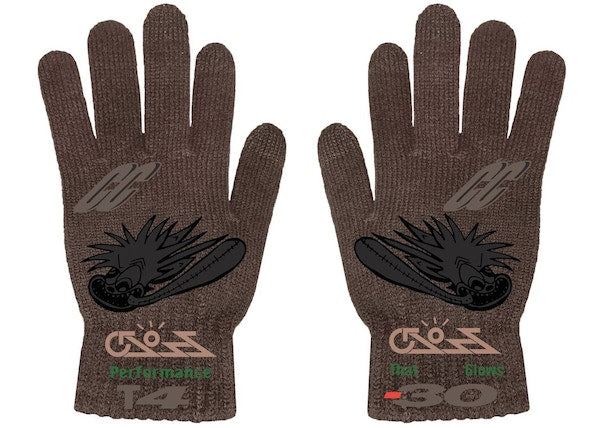 Travis Scott Cactus Jack Cross Gloves Brown