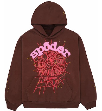 Sp5der Web Hoodie Brown