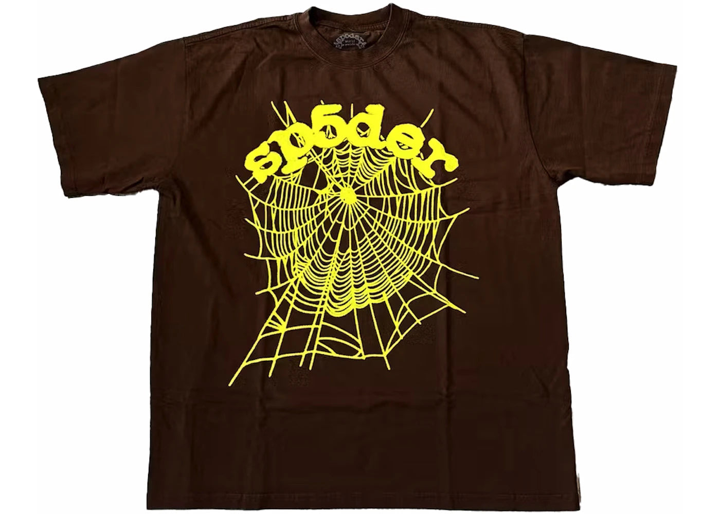 Sp5der OG Web T-Shirt Brown