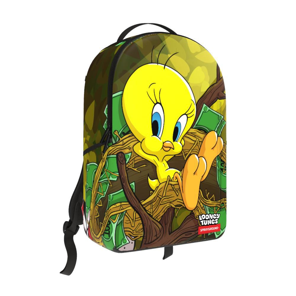 Sprayground Looney Tunes Tweety Money Nest Shark Backpack Yellow