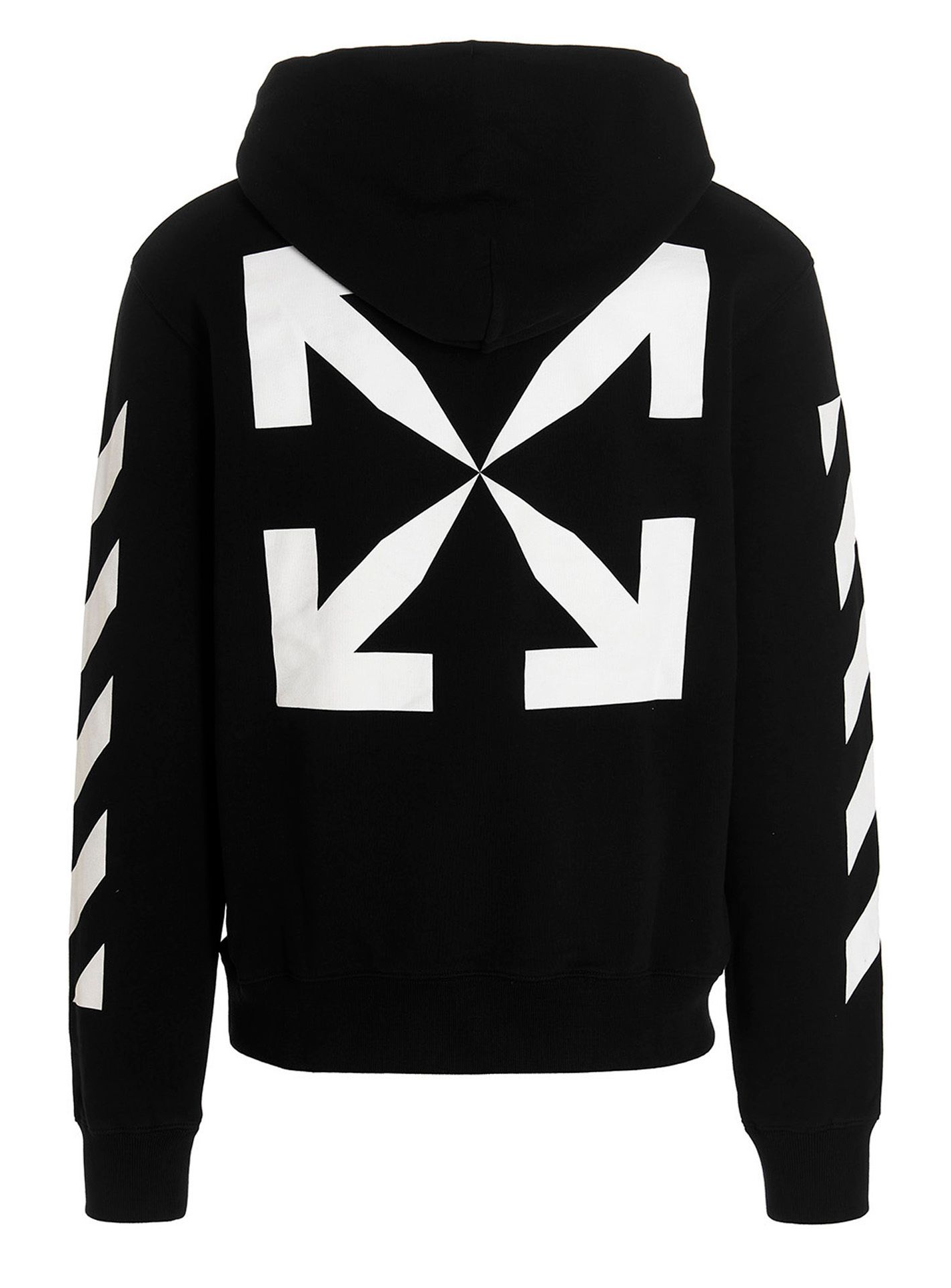 OFF-WHITE Diag Outline Hoodie Black/White