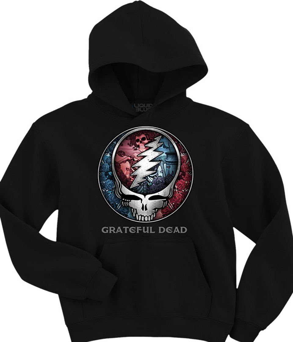 Grateful Dead Bertha SYF Black Hoodie Black