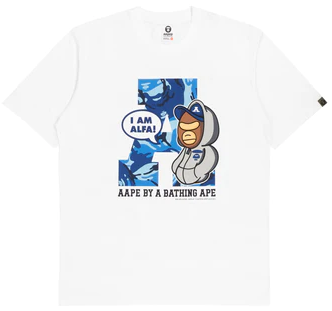 AAPE by a Bathing Ape AAPER ALFA Theme T-Shirt White