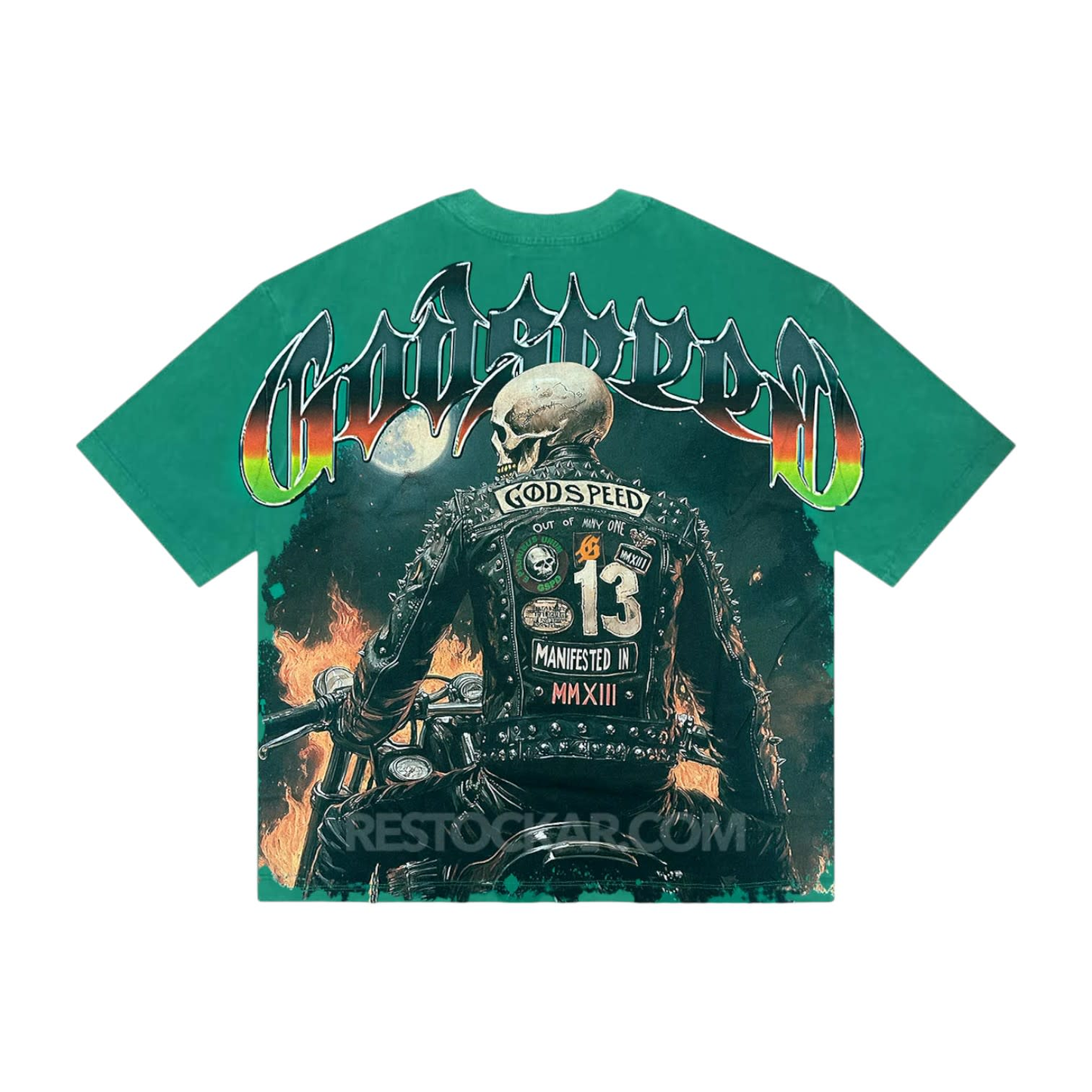 Godspeed Biker Nation T-Shirt Shamrock