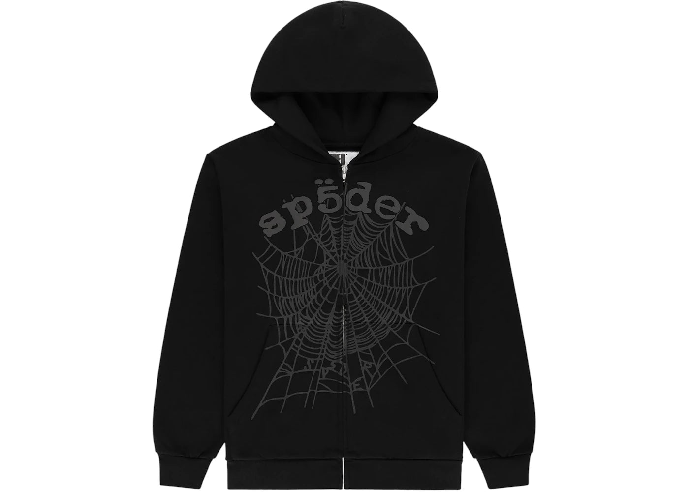 Sp5der OG Web V2 Zip Up Hoodie Phantom