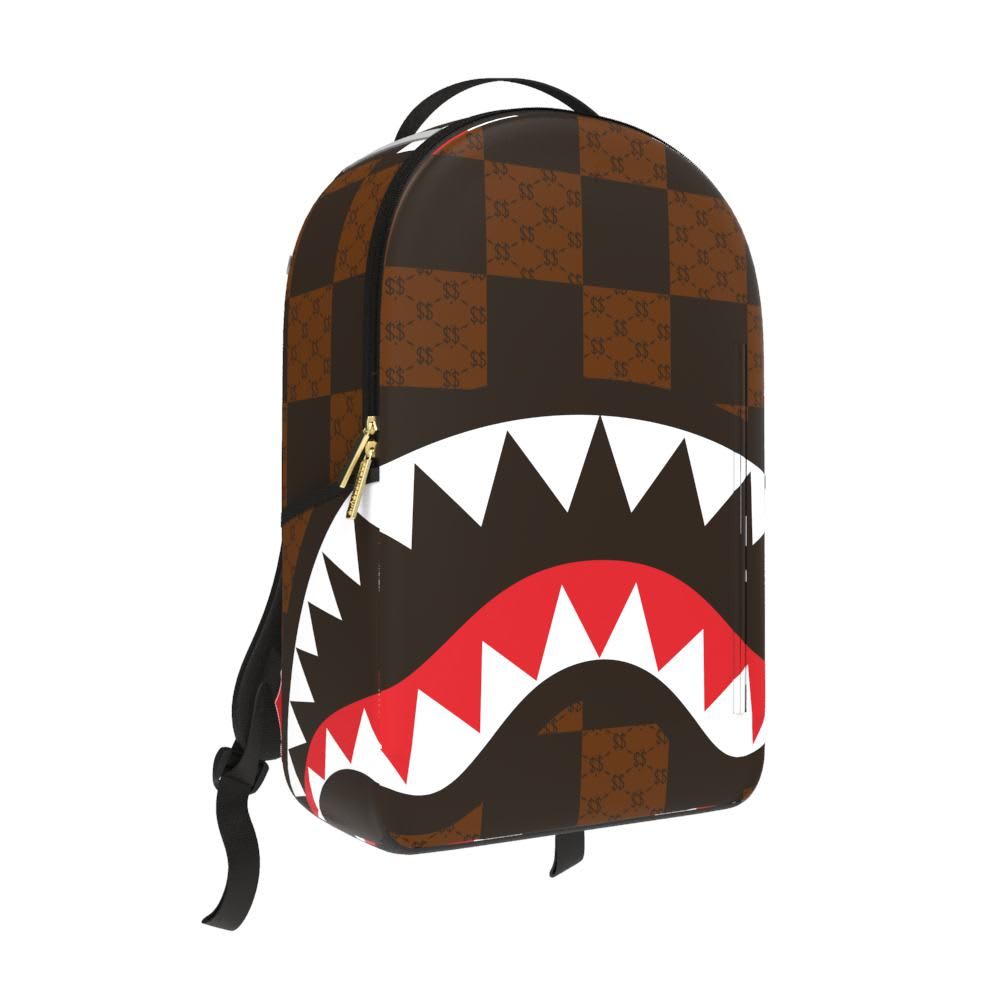 Sprayground Enlarged Check Paris Backpack Brown