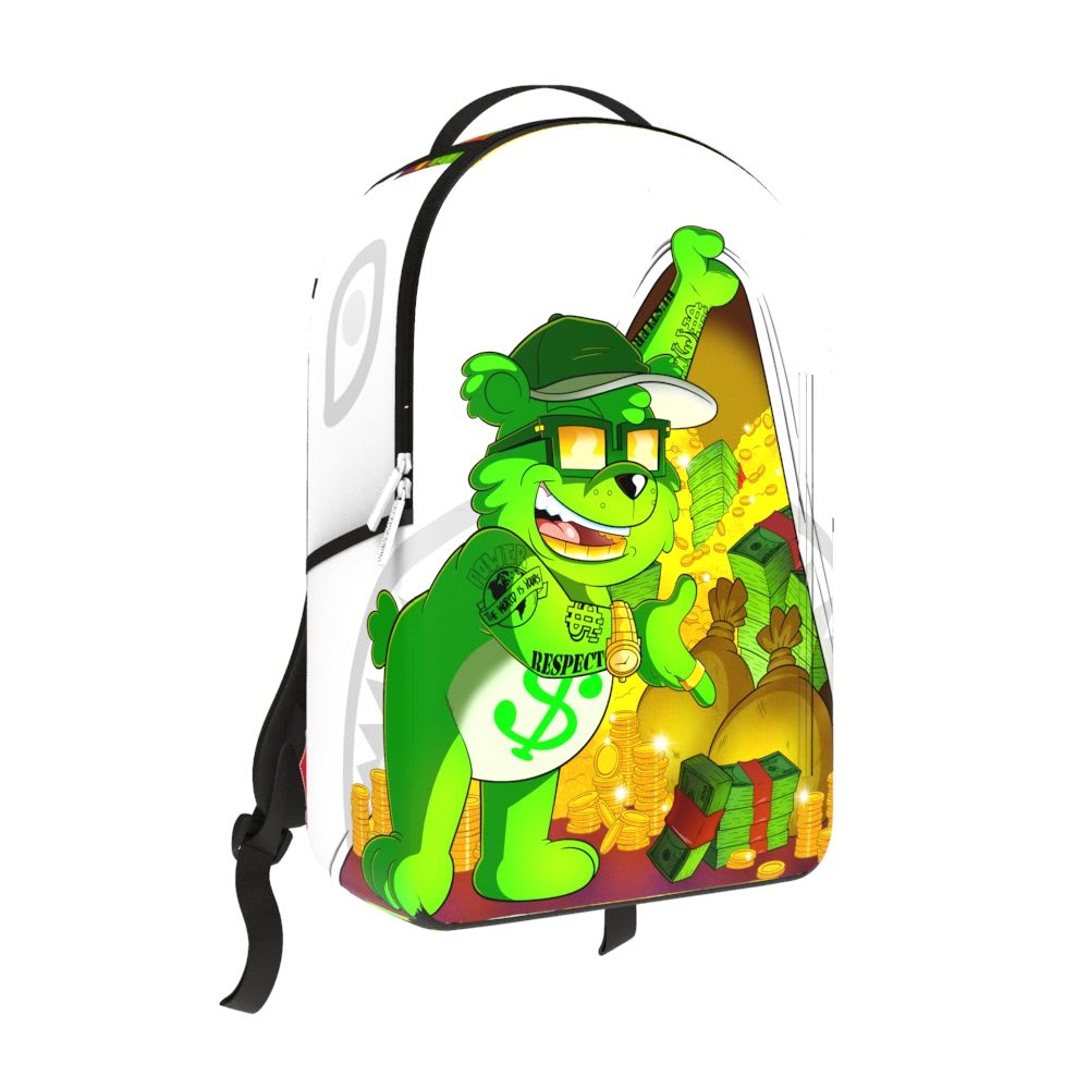Sprayground Moneybear Stash Backpack White