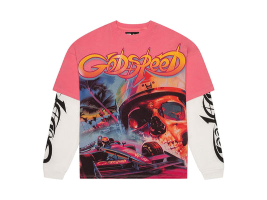 Godspeed F1 Dreams Layered T-Shirt Pink