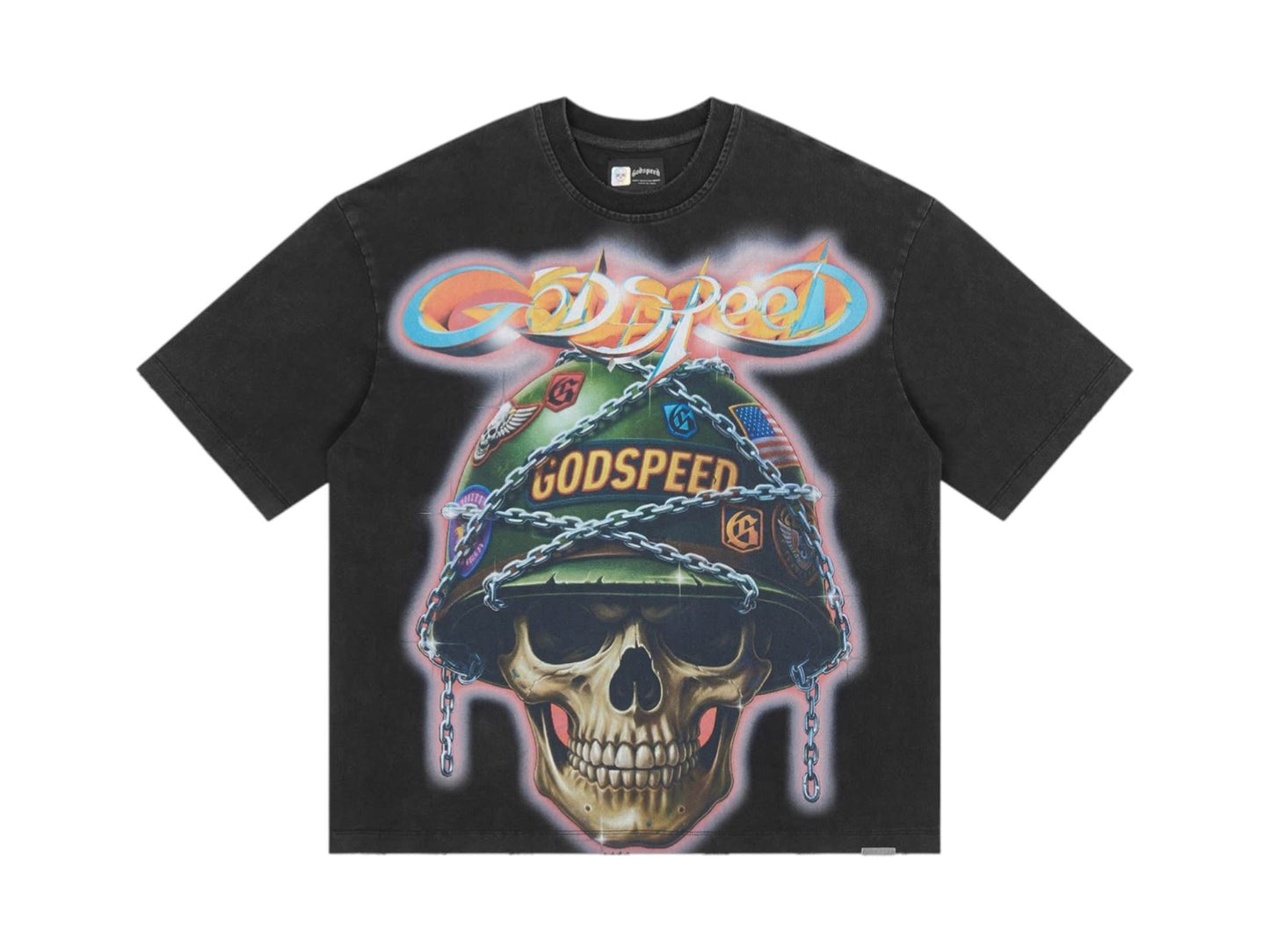 Godspeed Badges of Honor T-Shirt Black Wash