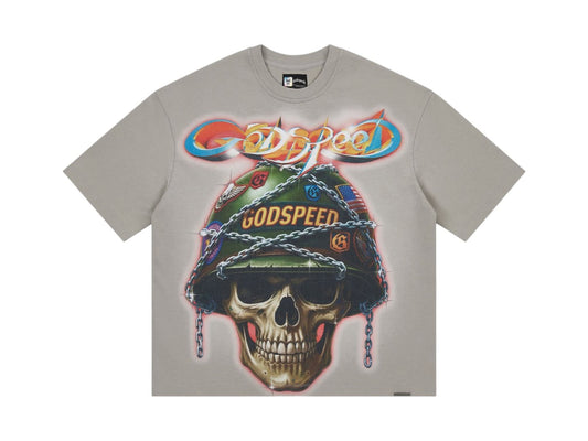 Godspeed Badges of Honor T-Shirt Wolf Grey