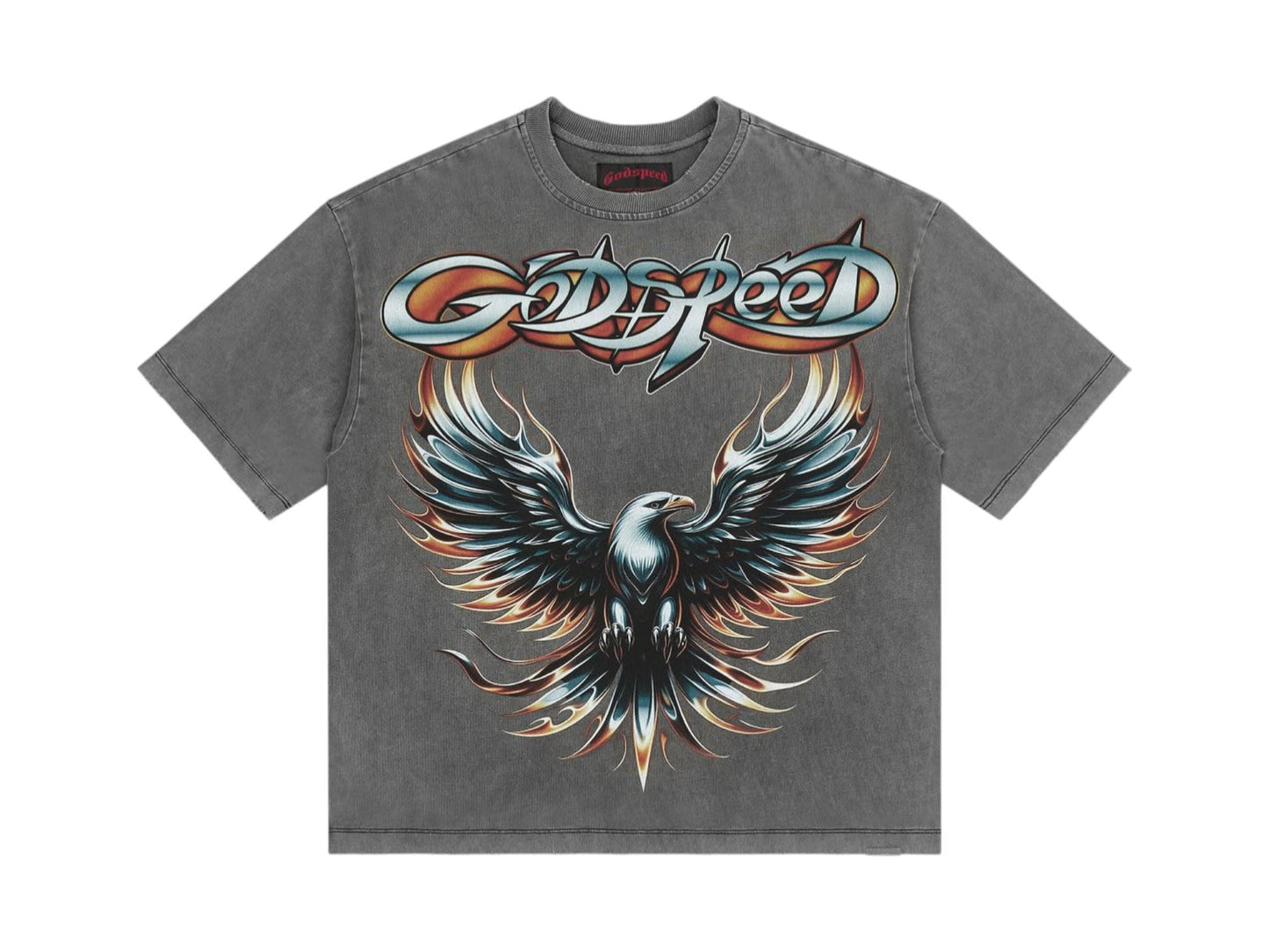 Godspeed Eagle Eye T-Shirt Grey Wash