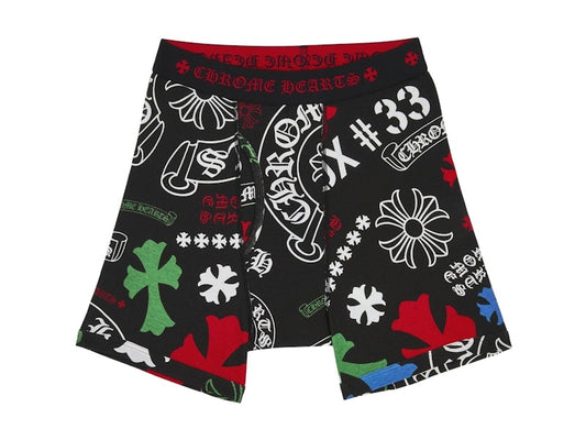 Chrome Hearts Classic Rib Boxer Brief Black/Multicolor