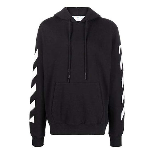 OFF-WHITE Diag Arrow Slim Hoodie Black