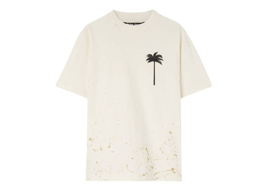 Palm Angels Pxp Painted Classic T-Shirt Butter/Black