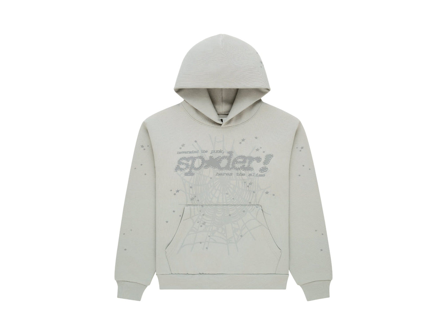 Sp5der Tonal Punk V2 Hoodie Sport Grey