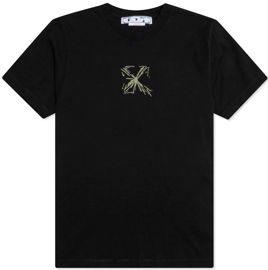 OFF-WHITE Splashy Arrow T-Shirt Black/Beige