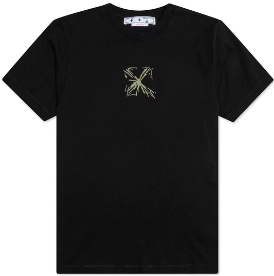 OFF-WHITE Splashy Arrow T-Shirt Black/Beige