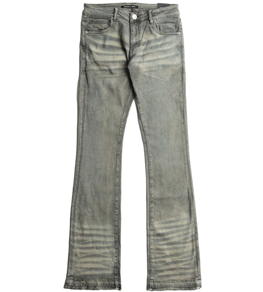 Embellish Biondo Flare Denim Jeans Grey
