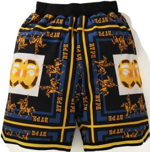 BAPE Double Ape Head Sweatshort Black