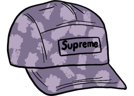 Supreme Satin Digi Camo Camp Cap Light Purple