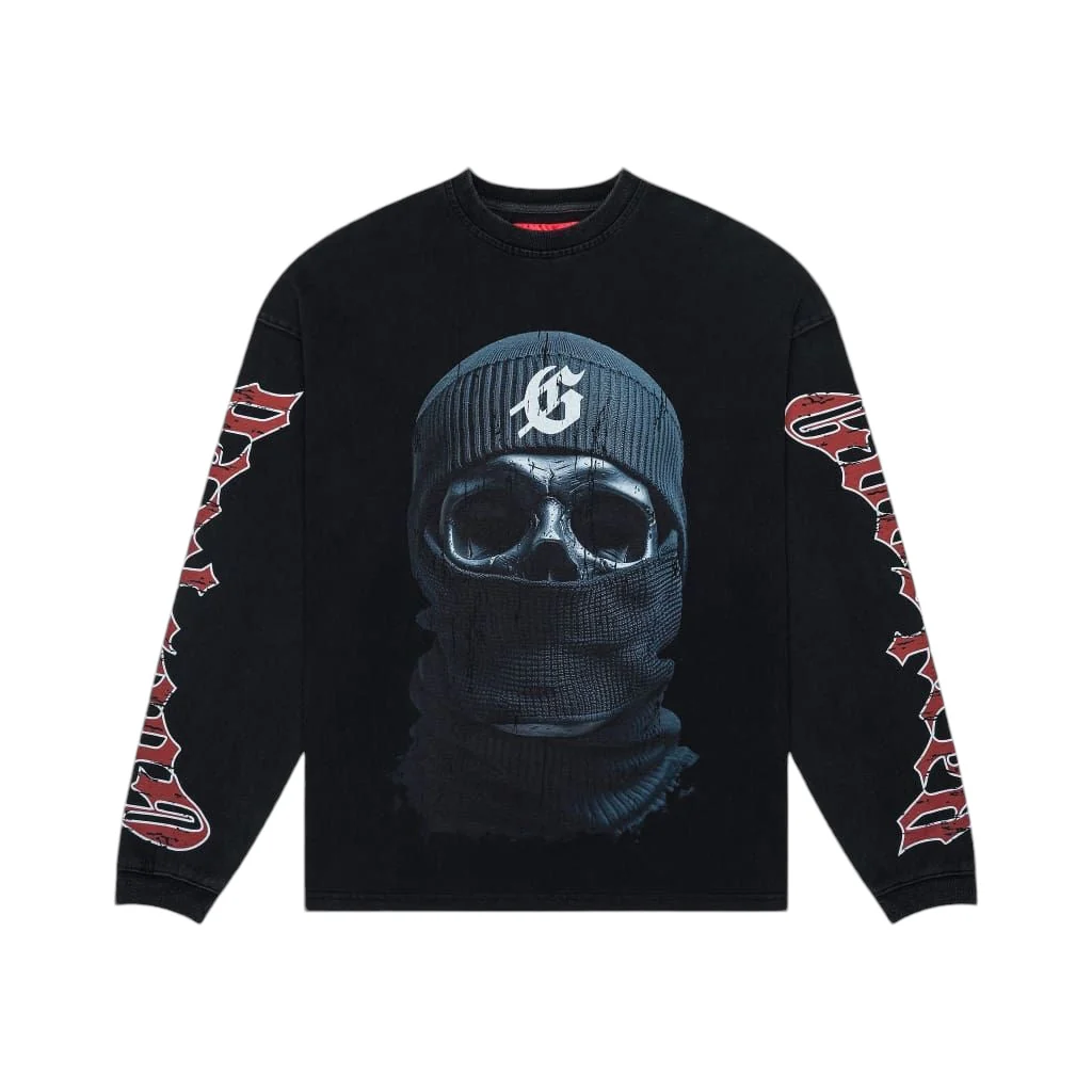 Godspeed Balaclava Szn LS T-Shirt Black Wash