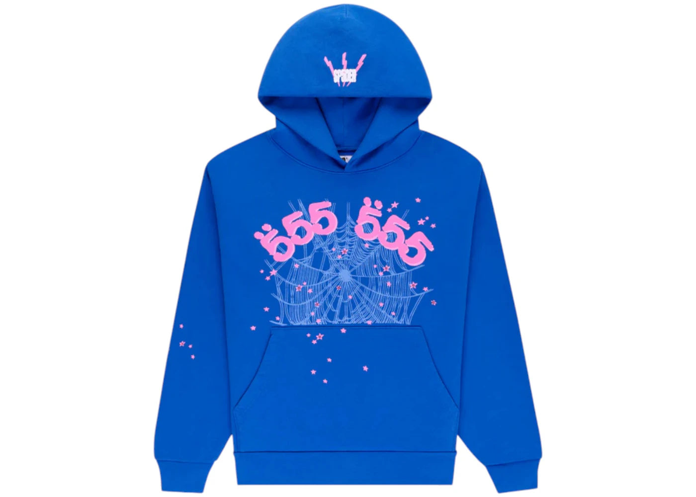 Sp5der Angel Number Hoodie Blue/Pink