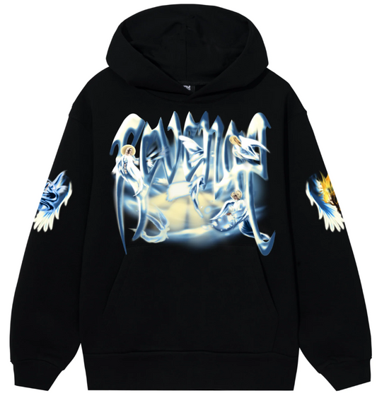 Revenge Angel Arch Logo Hoodie Black