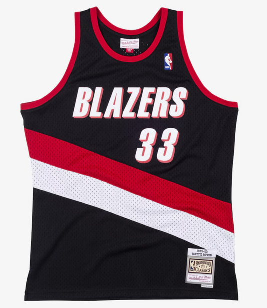 M&N Portland Trail Blazers Scottie Pippen Swingman Jersey (1999-00/Away)