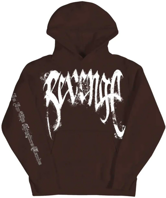 Revenge St. Michael Hoodie Brown