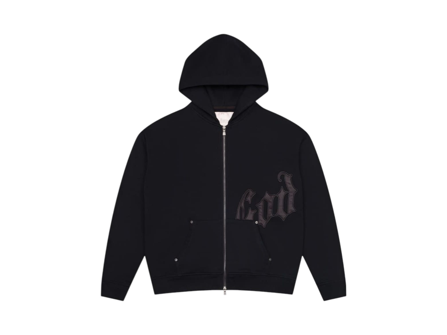 Godspeed OG Logo V2 Hoodie Black/Black Satin