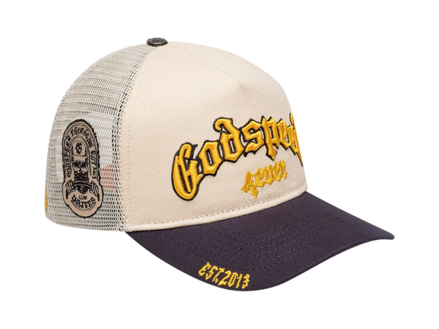 Godspeed GS Forever Trucker Hat Bone/Yellow/Navy