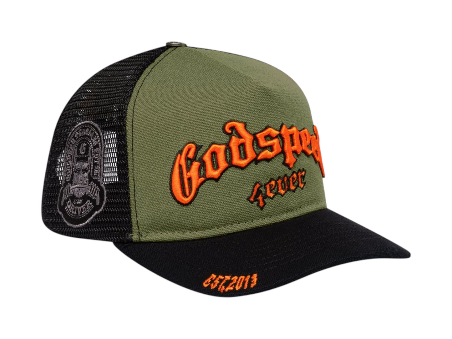 Godspeed GS Forever Trucker Hat Olive/Orange