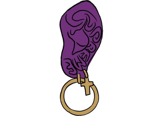 Supreme Ear Keychain Purple