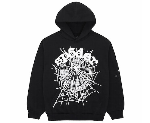 Sp5der OG Web Hoodie Black