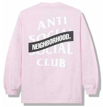 Anti Social Social Club x Neighborhood AW05 Pink L/S Pink